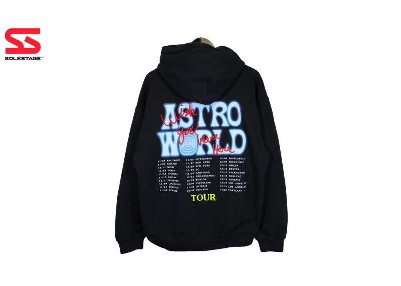 TRAVIS SCOTT ASTROWORLD SICKO MODE HOODIE BLACK