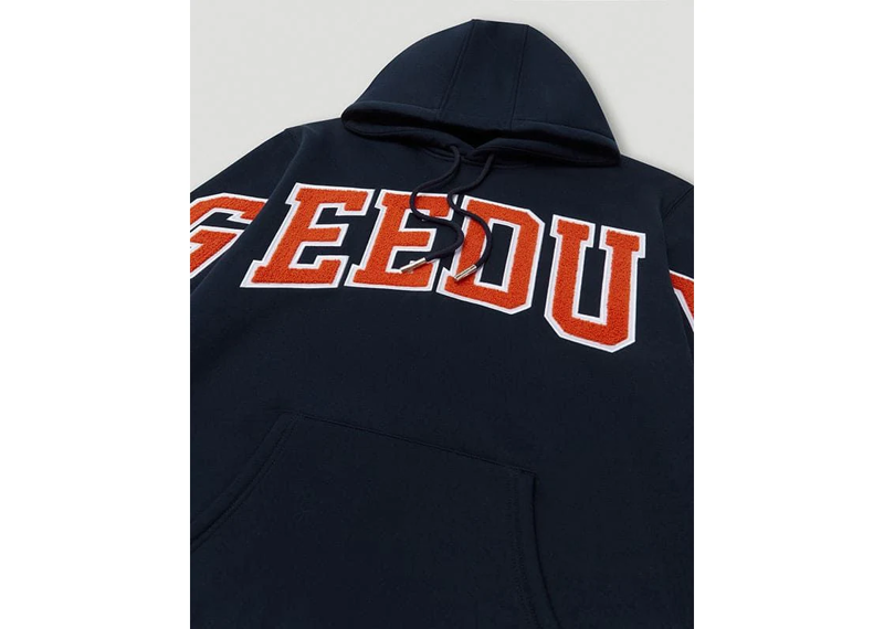 GEEDUP TEAM LOGO HOODIE NAVY/BURNT ORANGE