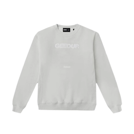 Geedup Sportsman Crewneck Ice Grey / White