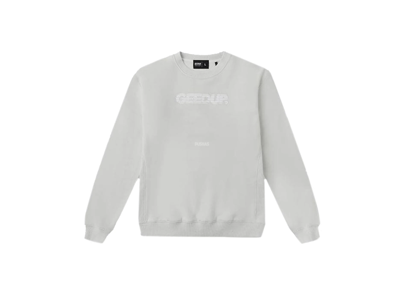 Geedup Sportsman Crewneck Ice Grey / White