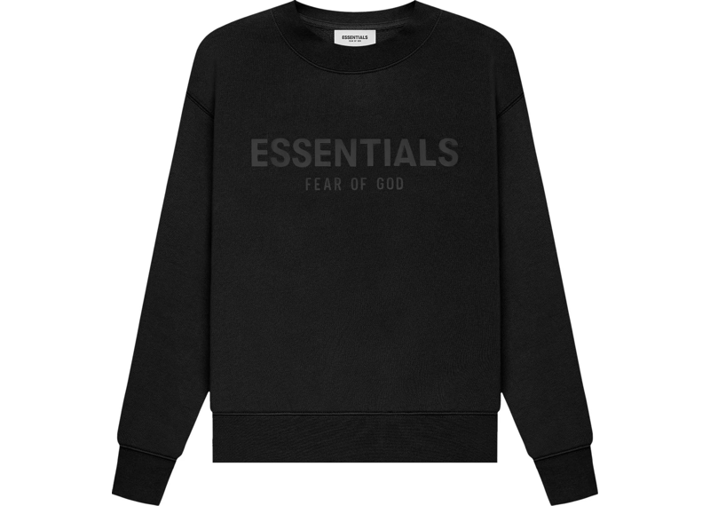 Fear of God Essentials Kids Pull-Over Crewneck Black