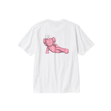 KAWS X UNIQLO PINK BFF TEE