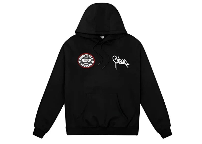 Geedup Proud To Be A Problem Hoodie Black / Red