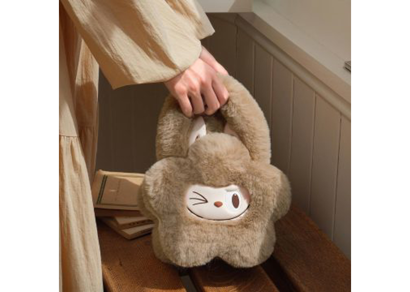 POP MART THE MONSTERS Classic Series-Plush Flower Bag - Brown